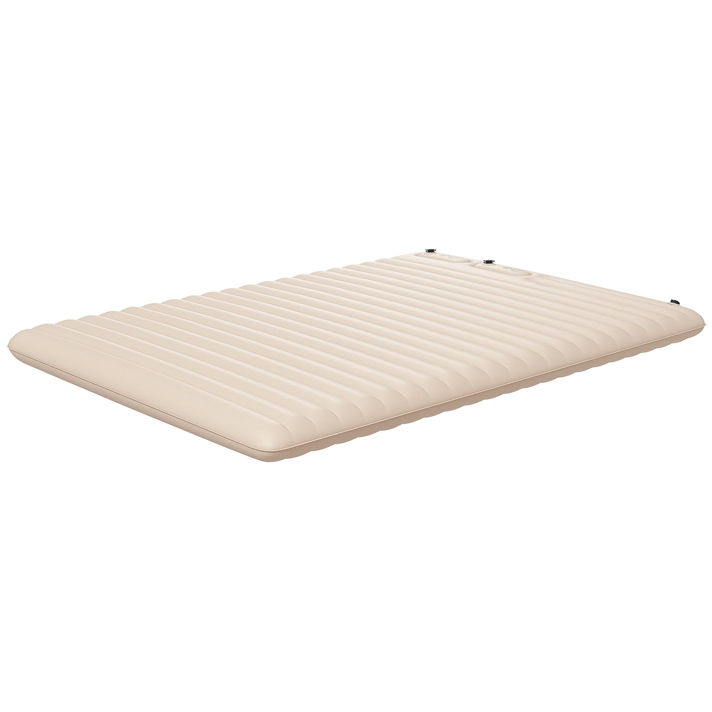 Outsunny Double Size Air Bed, with Built-in Foot Pump and Carry Bag, White