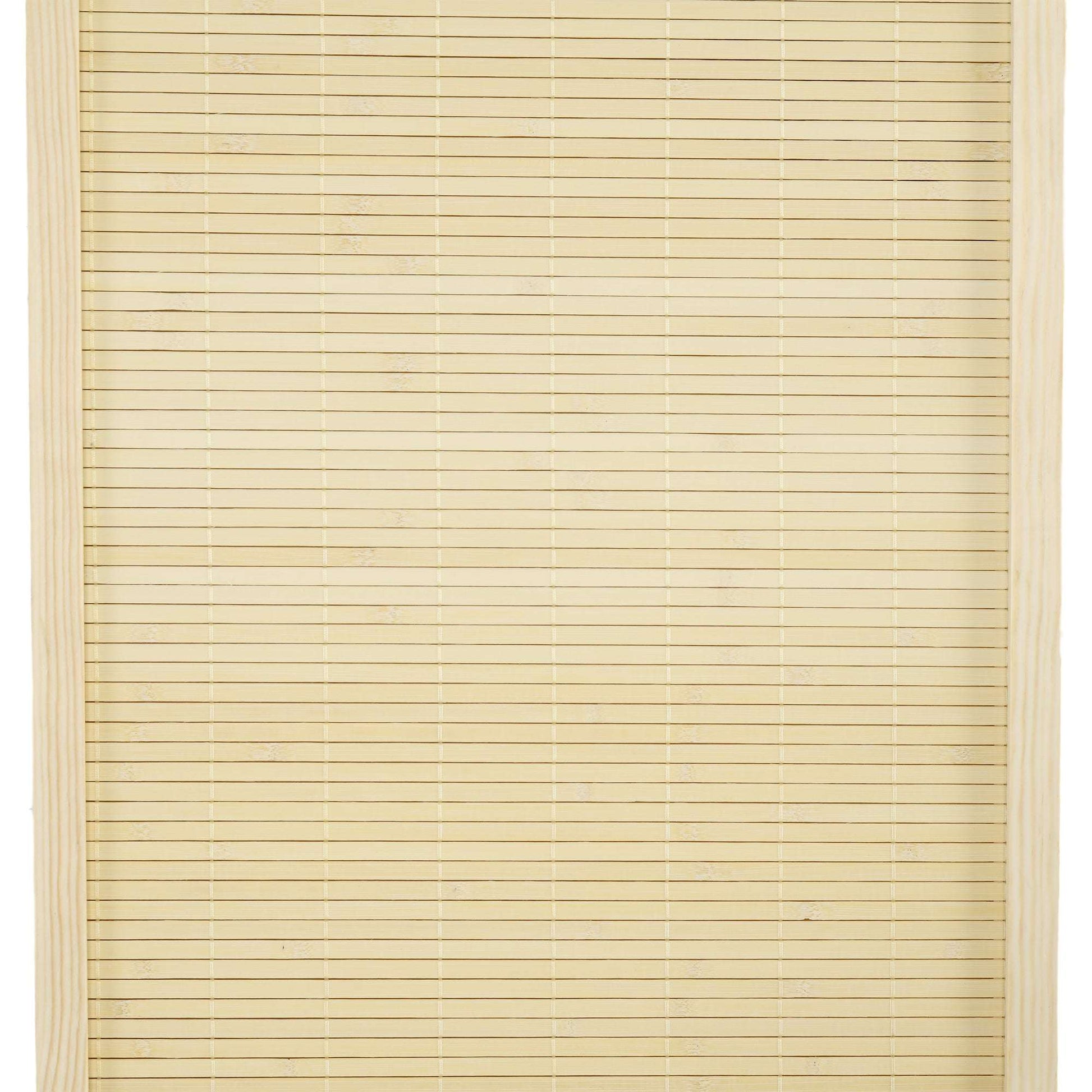 Room Divider, Freestanding Privacy Screen, 4 Panel Folding, 180 x 180cm, Natural