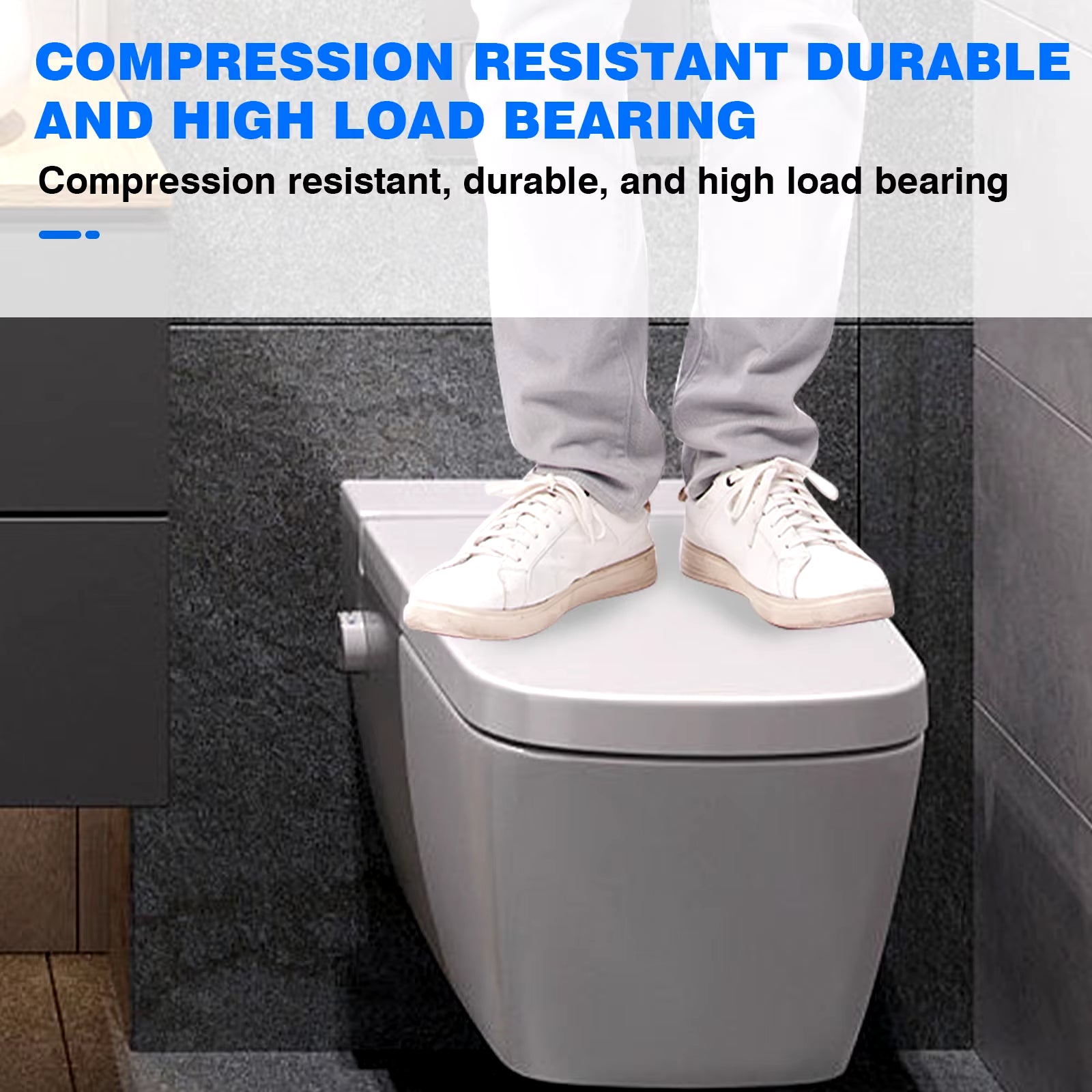 Soft Close White Toilet Seat With Quick Release, Sturdy Duro Plastic Anti-Bacterial Toilet Lid WC Seat