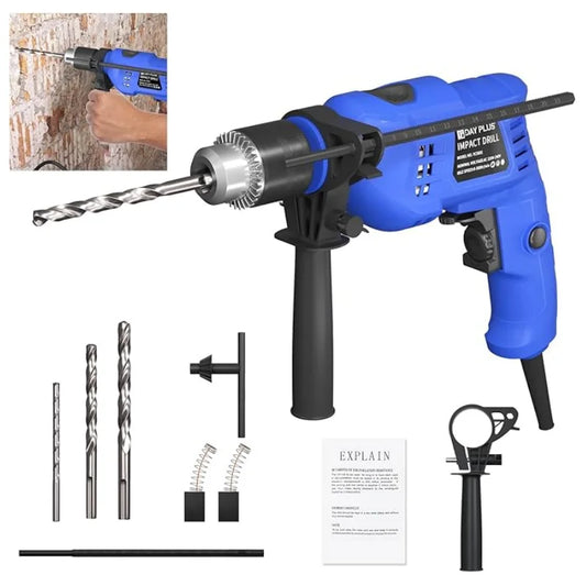 Corded Professional 850W Rotary Hammer Drill 3000RPM, 13Mm Chuck With Impact Function & 2 Modes