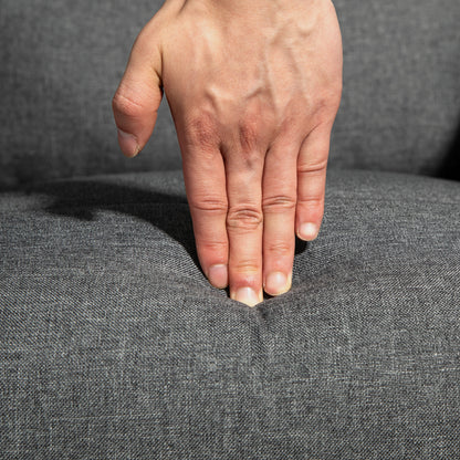 Electric Power Lift Recliner Chair with Spring Pack Seat, Fabric Recliner Armchair for Elderly with Footrest, Remote, Side Pockets, Reclining Chair for Living Room, Dark Grey