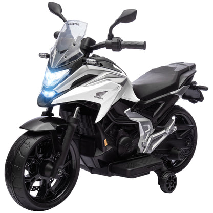 AIYAPLAY 12V Honda Licensed Kids Electric Motorbike w/ Music, Headlights, Early Education Function, for 3-6 Years