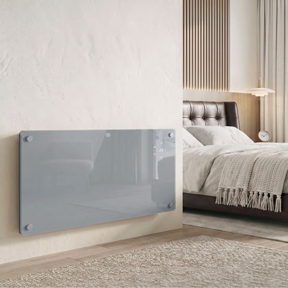 2000W Smart Panel Heater | Tuya WiFi App, Alexa & Google Home | Wall-Mounted or Freestanding | Weekly Timer | Grey