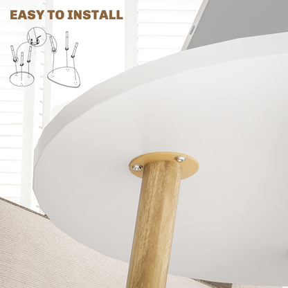 Set of Two Scandinavian-Style Coffee Tables - White