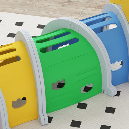 Kids Play Tunnel for 3-6 Years Crawl and Climb, Lion Design, Indoor & Outdoor
