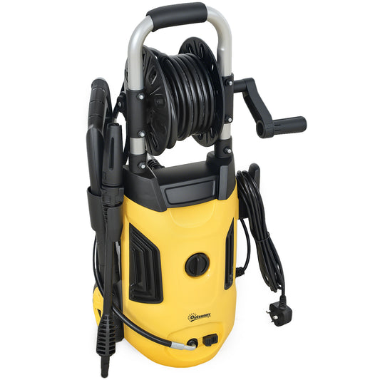 Outsunny 1800W High Pressure Washer, 150 Bar Pressure, 420 L/h Flow, Portable Power Washer Jet Wash Cleaner with Adjustable Nozzle, 6M Hose