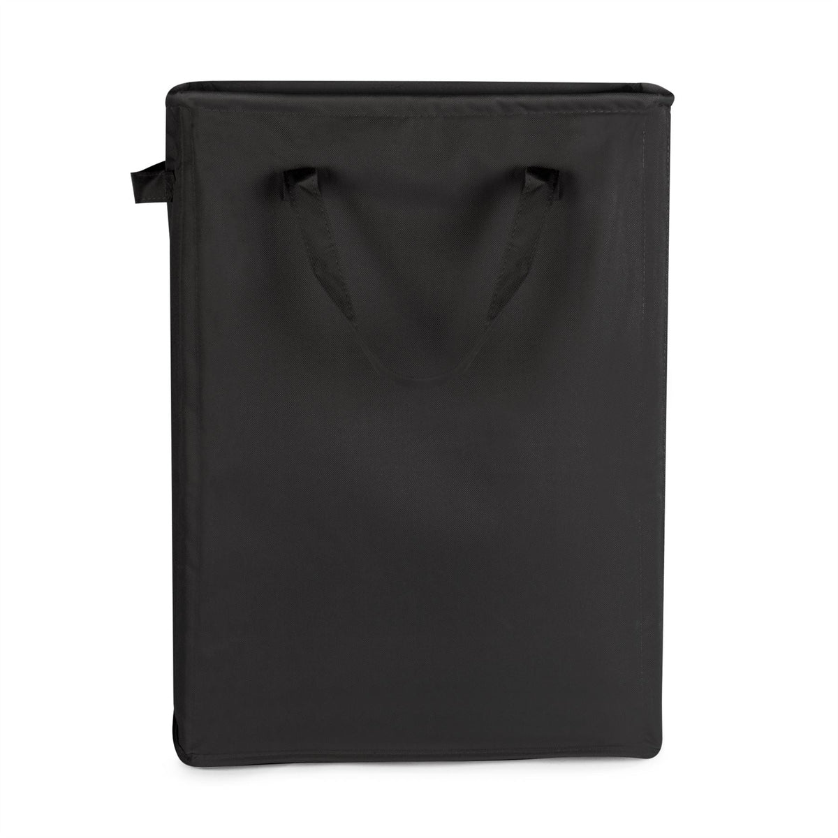 Maison & White 45L Slim Laundry Basket with Handles | Black 600D Polyester | Fibre Rod Frame | Folds Flat | 53.3x38.6x21.6cm | Bedroom Utility Toy Box Storage | 2-Year Warranty