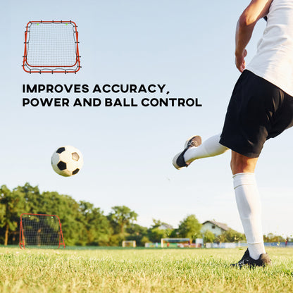 Adjustable Rebounder Net Kickback Target Goal for Teens Adults Training