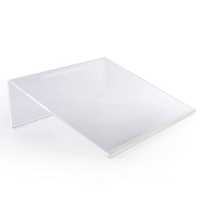 Pukkr Clear Acrylic Writing Slope | 20-Degree Angle | 33x35x11.5cm | 5mm Thick Frame | Pen Holder | Anti-Slip Feet | Posture Dyslexia Hypermobility Support | Reading Writing Study | 2-Year Warranty