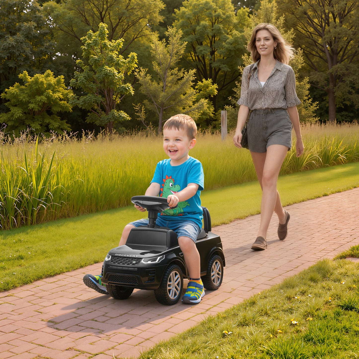 Land Rover Licensed Toddler Ride on Car with Horn, Engine Sounds, Under-Seat Storage, for 18-36 Months