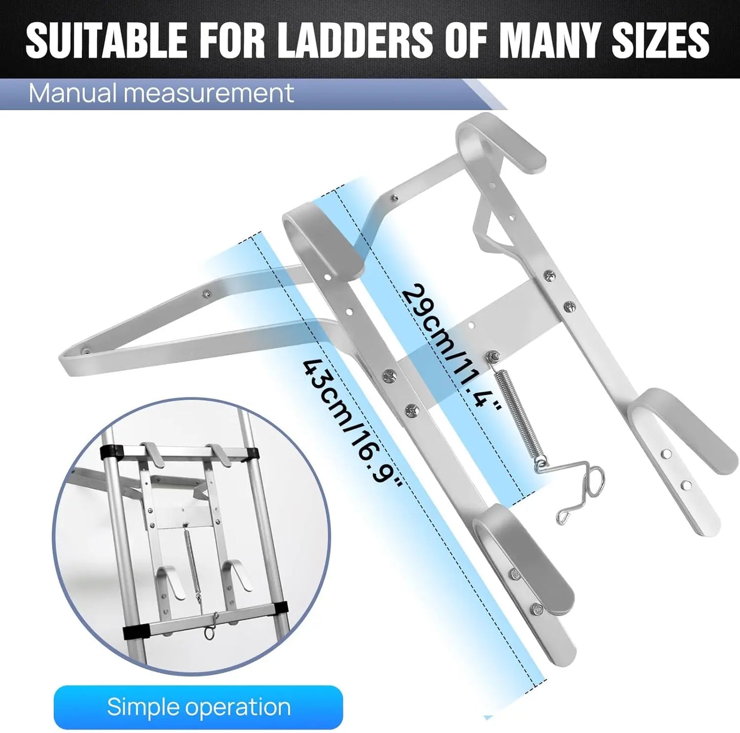 'V' , 'I' Type Ladder Stand Off, Roof Ladder Straight Ladder Combination Ladder Ladder Standoff Ladder Accessory Kit