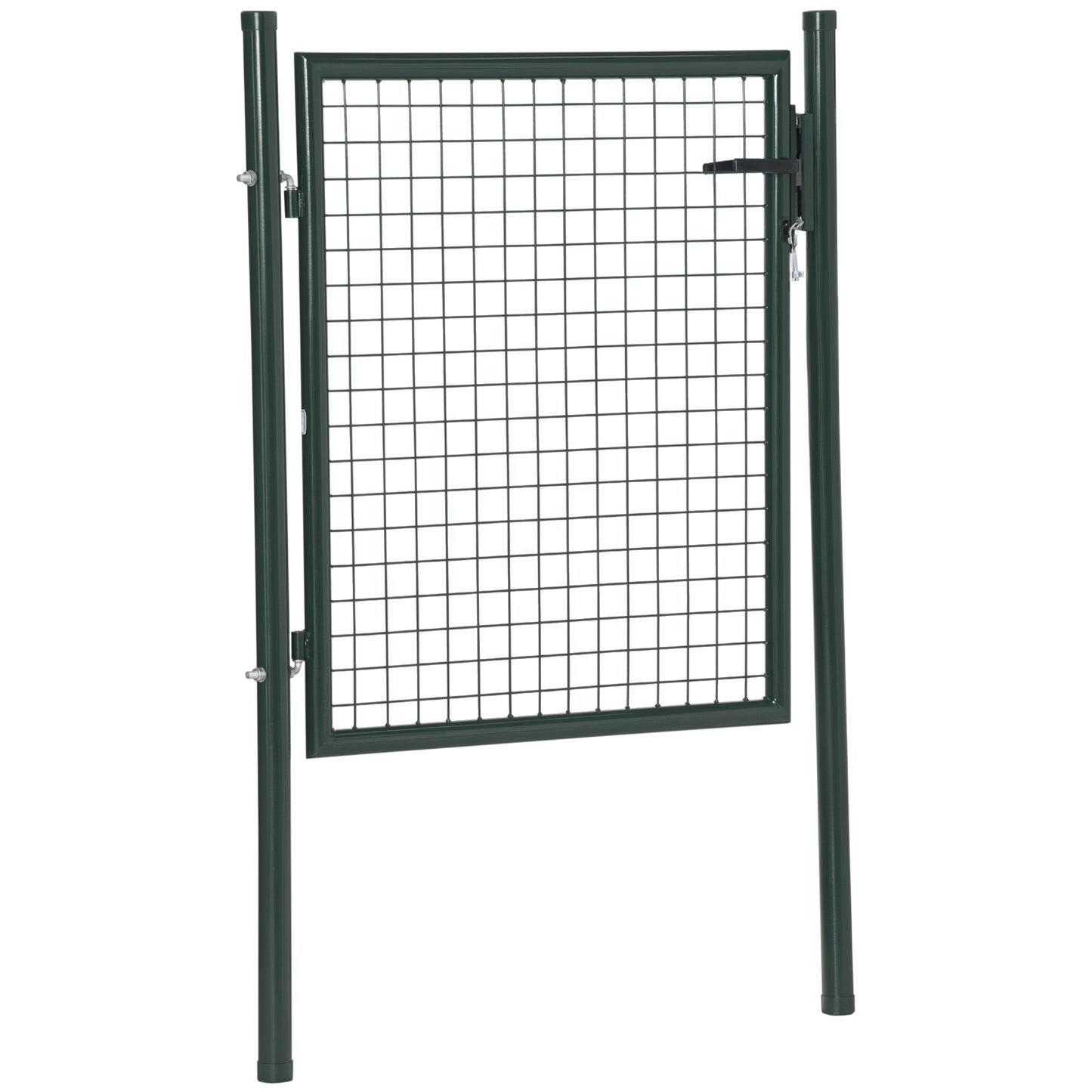 Green Steel Garden Gate with Lock and 3 Keys 97 x 150cm, Green