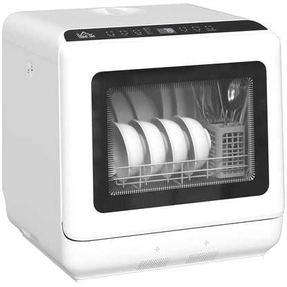 6L Five-Mode Tabletop Dishwasher - White