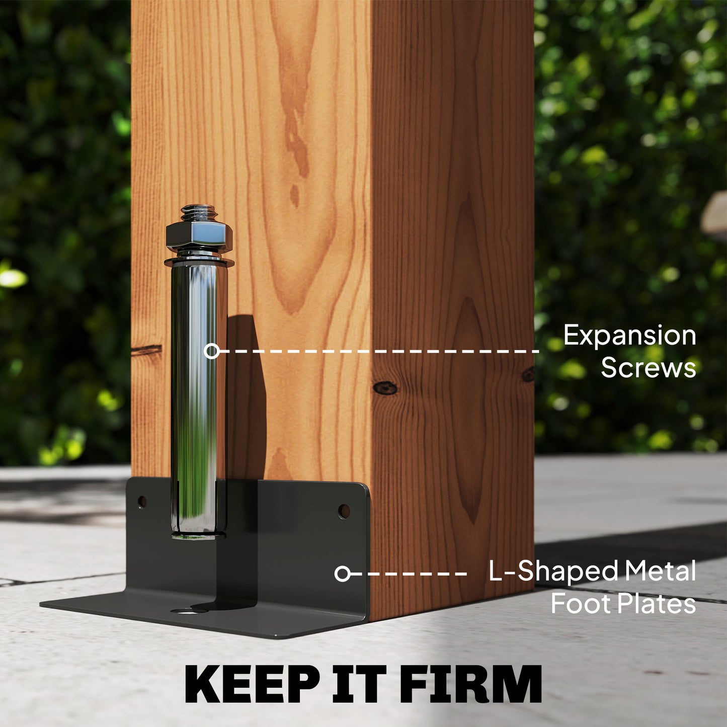 3.6 x 3 m Wooden Pergola Kit, Garden Pergola Gazebo Grape Trellis with Triangle Supports, Maple Wood-effect