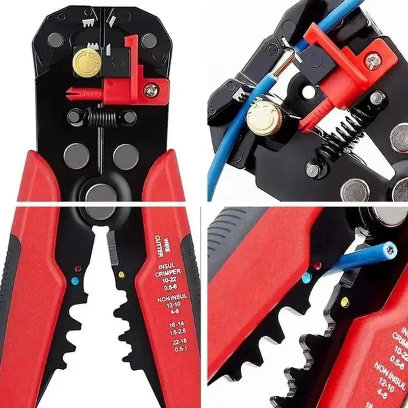 New Crimper Cable Cutter Automatic Wire Stripper Multi Functional Rapid String Plers Crimping Pliers Terminal 0.2-6.0Mm²