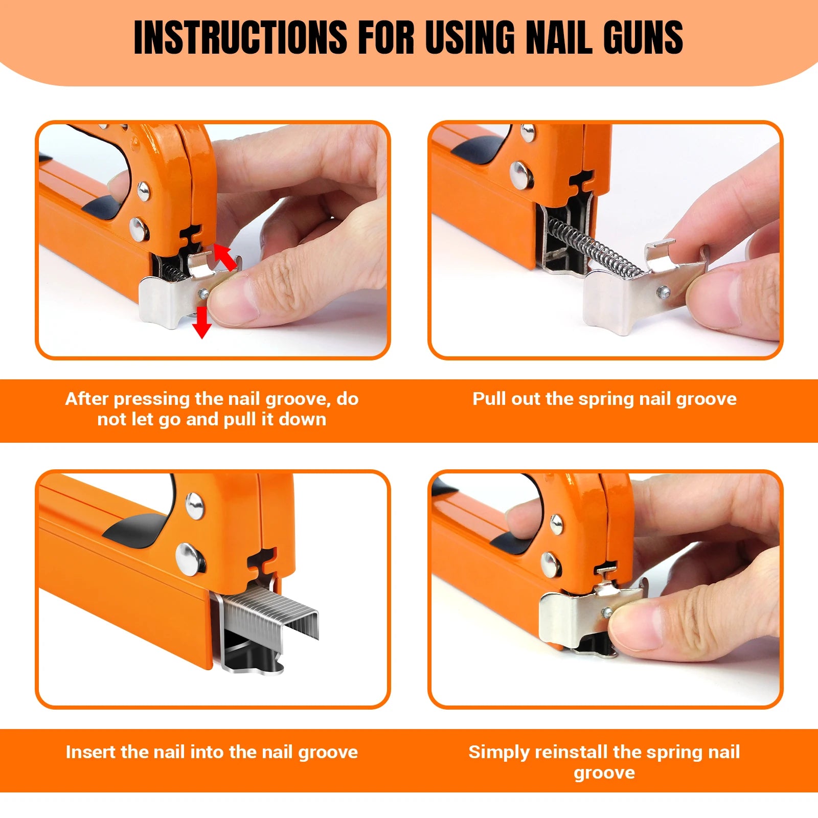 Staple Gun, 3-In-1 Upholstery Manual Brad Nailer Kit with Stapler Remover for Woodworking Furniture DIY, 3000 Staples