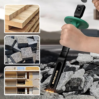 Heavy-Duty Flat Chisel with Hand Guard 6/8/10/12 Inch Stone Concrete Splitter Stonemason's Carving Knife Woodworking Tools 