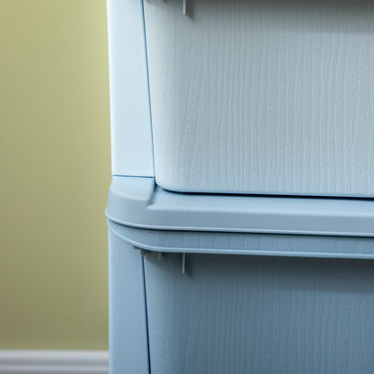 Kids Storage Unit Cabinet Storage Organiser Six Drawers - Blue