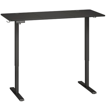 Electric Standing Desk | Black & White Height Adjustable Sit-Stand Desk 72–118cm with LED Memory