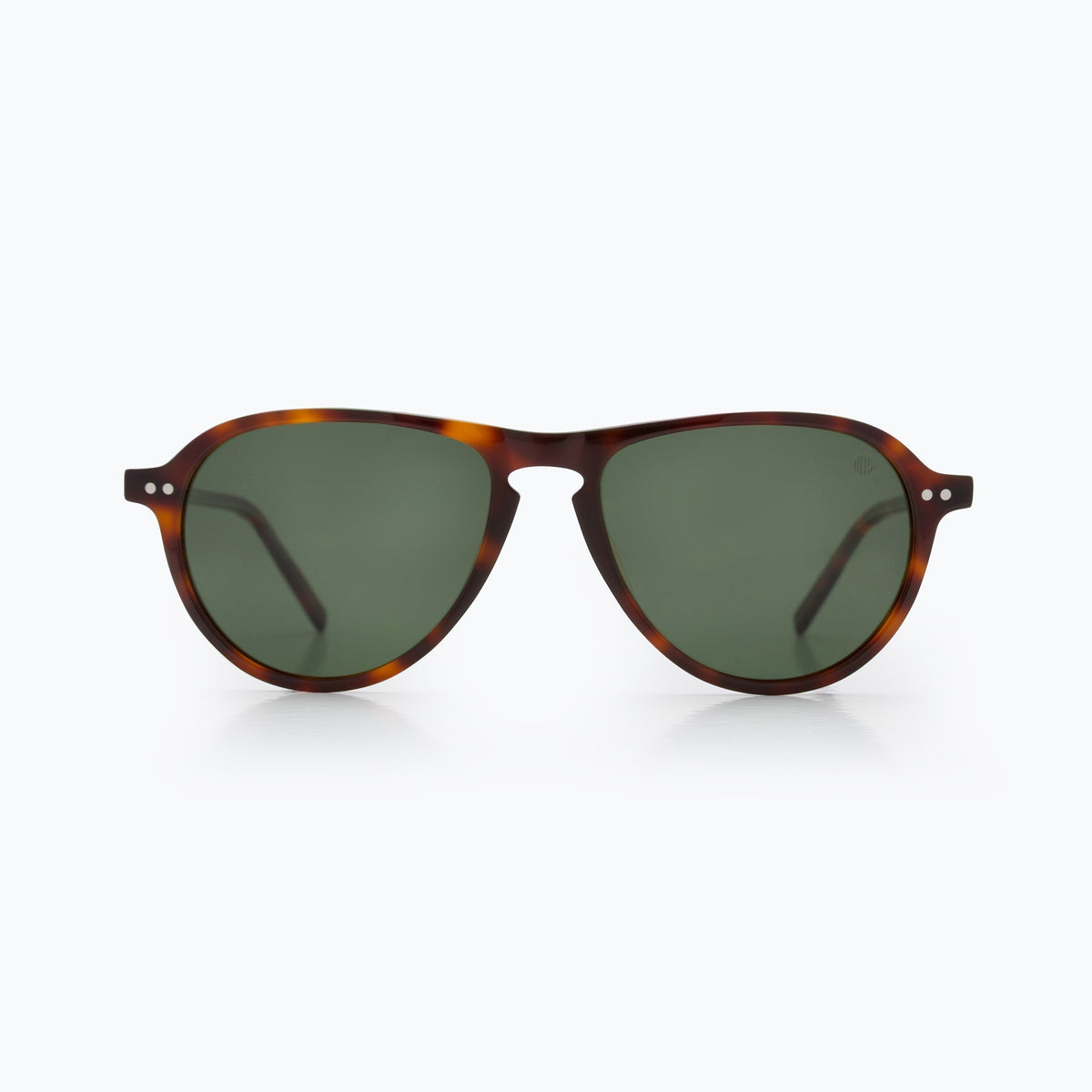 Union Of Surf Barrel Aviator Polarised Sunglasses | Cellulose Acetate Frame | G15 TAC Polarised Lenses | UV400 | Tortoiseshell | Compact Aviator | Unisex | Includes Case & Cloth