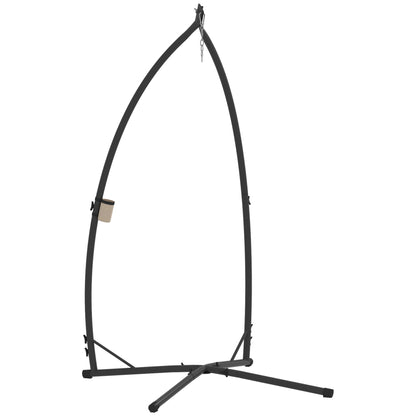 Hammock Chair Stand Only, Hanging Chair Stand with X-Shape Base, Heavy Duty Steel Single Hammock Egg Swing Frame for Indoor Outdoor