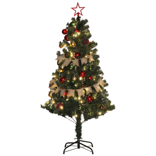 5ft Pre-Lit and Decorated Christmas Tree
