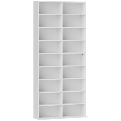 640 CD Storage Organiser Rack Tower - White