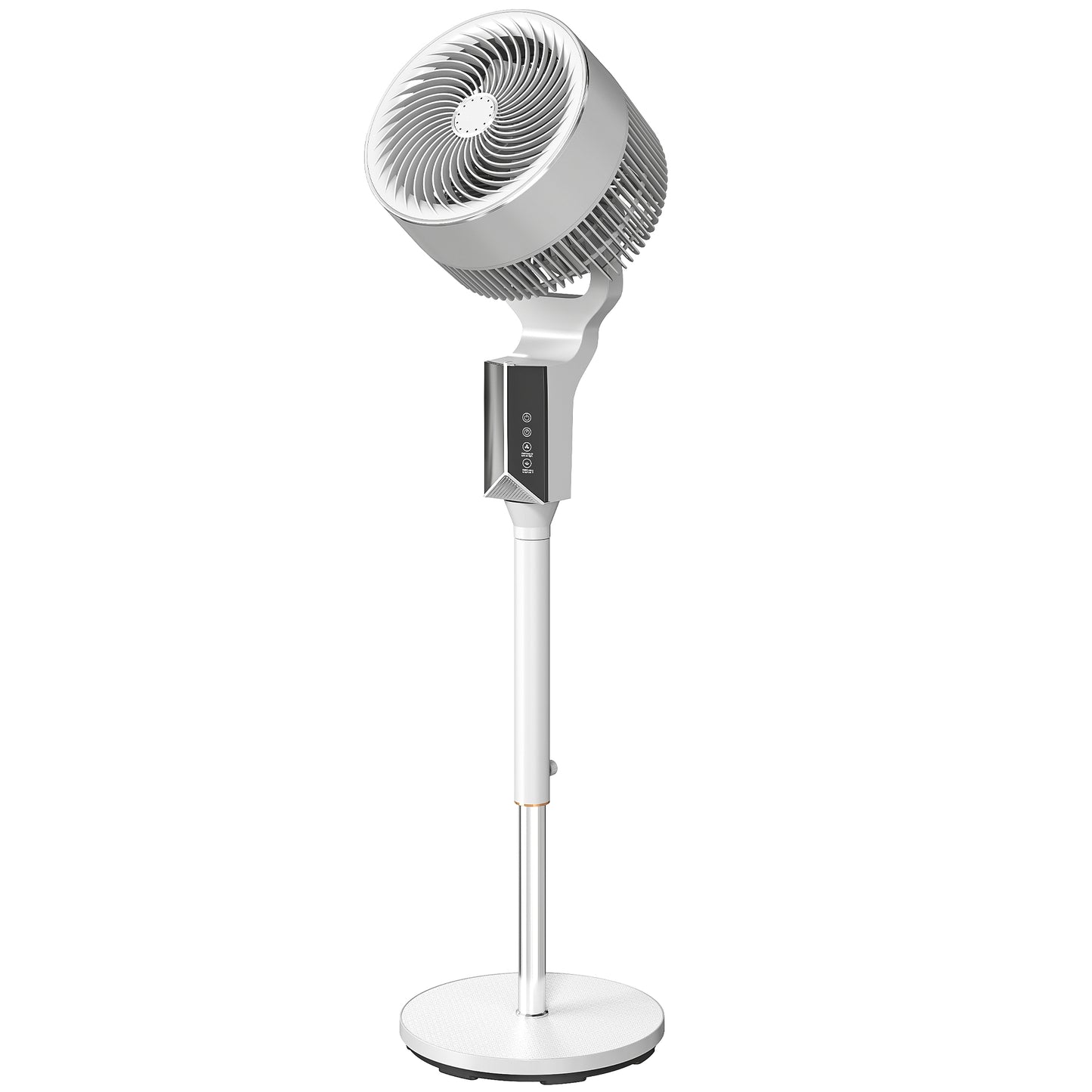 Pedestal Standing Fan | 20dB Sleep Mode | 8 Speeds | 17.1m³/min Airflow | 85° Oscillation | Aromatherapy Pad | Detachable Grill | 5m Remote | 12H Timer | 60W | 115cm | White