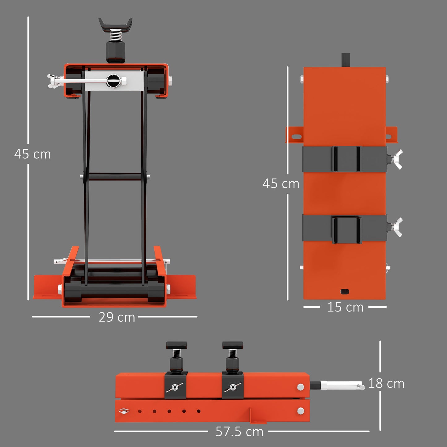 500 kg Motorcycle Scissor Lift Jack, Heavy Duty Steel Adjustable Motorbike Lifting Hoist Stand with Safety Pin, Foldable Lifter for Dirt Bike Repair Maintenance