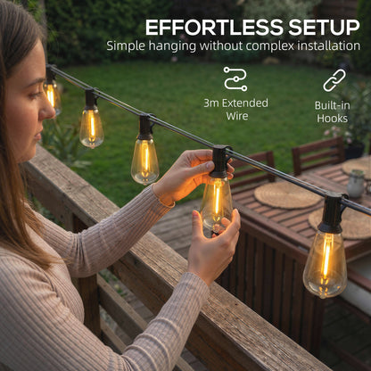 Curtain Lights Connectable Fairy Curtain Lights Plug-in IP44 Waterproof/18 m/Warm White