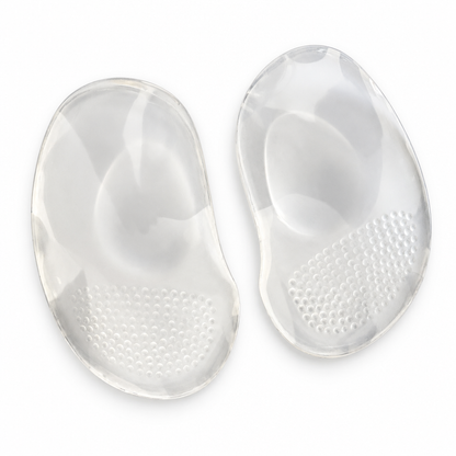 Gel foot cushions texture and arch detail