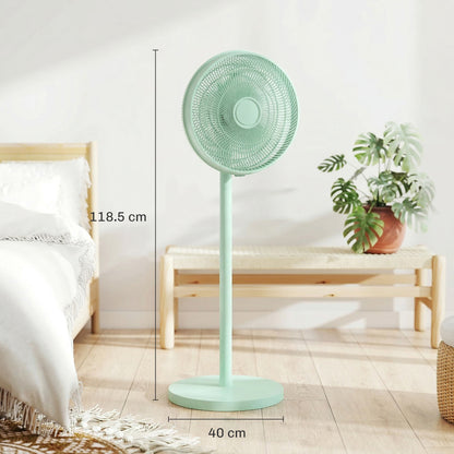40 cm Standing Fan, Cooling Floor Fan with 80° Oscillating, Adjustable Tilt and Height, 4 Speed, Remote Control