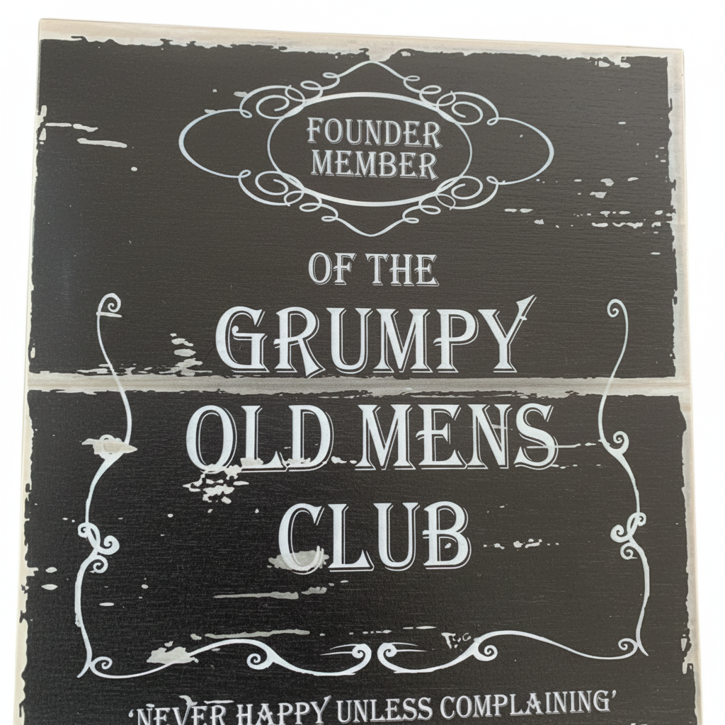 Grumpy Sign - Detail