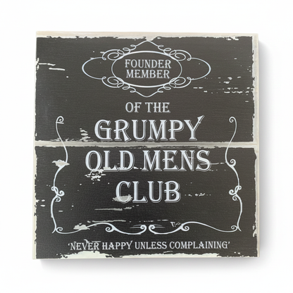 Grumpy Sign - White BG