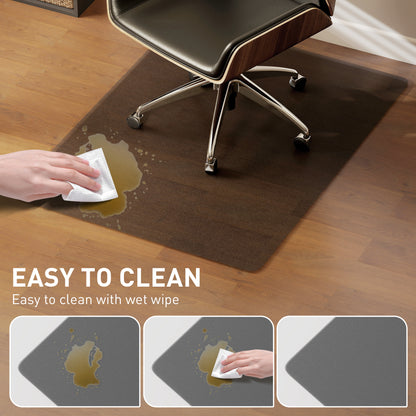 Chair Mat for Hard Floors, 90 x 120 cm Non-Slip Floor Mats for Wood/Tile Protection, Office & Home, Black