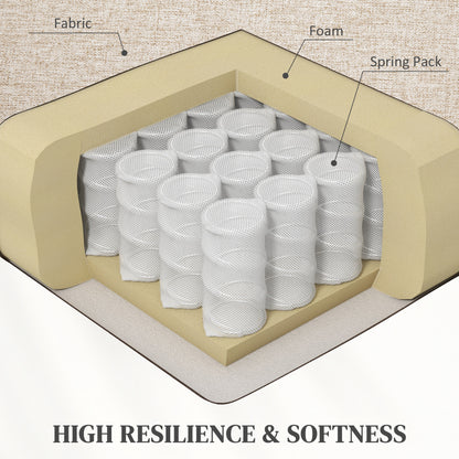 Modern Armchair, Linen Fabric Upholstered Accent Chair with Metal Legs, Wood Frame and Padded Cushion for Living Room Bedroom Office