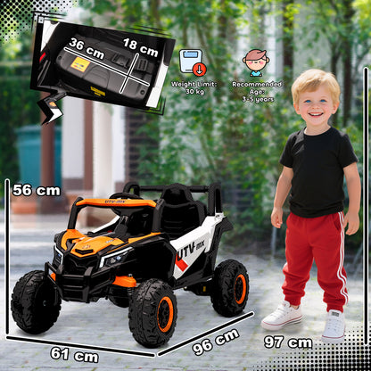 AIYAPLAY 12V Kids Ride On Car with Remote Control, Kids Electric Car with Suspension System, Music, for Ages 3-5 Years