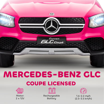 AIYAPLAY Mercedes-Benz GLC Licensed Kids Ride on Car with Remote Control, Soft Start, MP3, LED Headlights