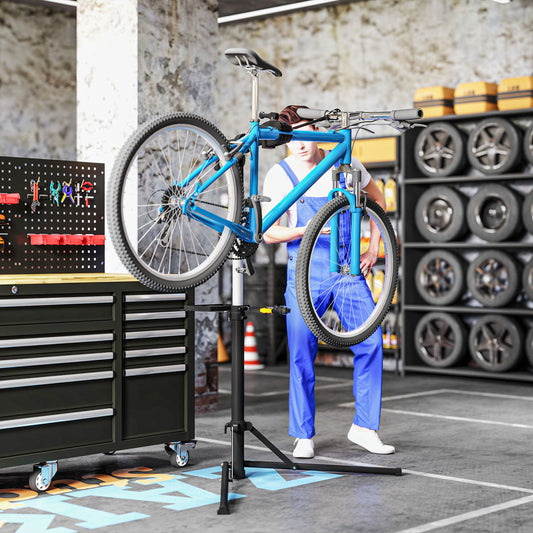 Bike Repair Stand, Heavy Duty Bike Stand for Maintenance, Max Load 40kg, Height Adjustable, Foldable and 360° Rotatable for Road Bike, Mountain Bike, E-Bike