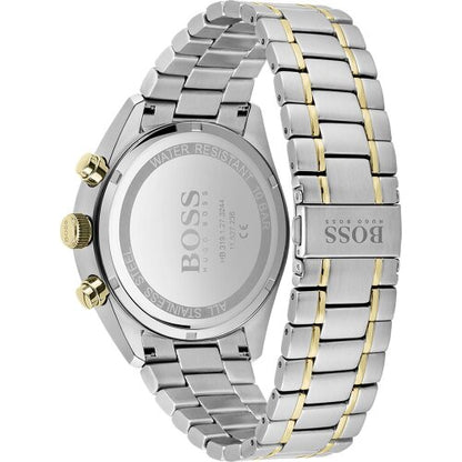 Hugo Boss Mens Green Silver Tone Wrist Watch HB1513878