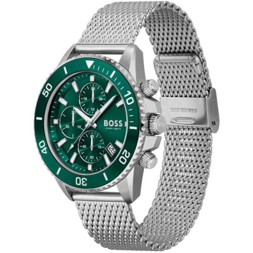 Hugo Boss Admiral Chronograph Green Dial Men's Wrist Watch HB1513905