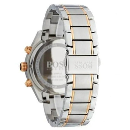 Hugo Boss Men's Grand Prix Wrist Watch Gold & Silver Tone HB1513473
