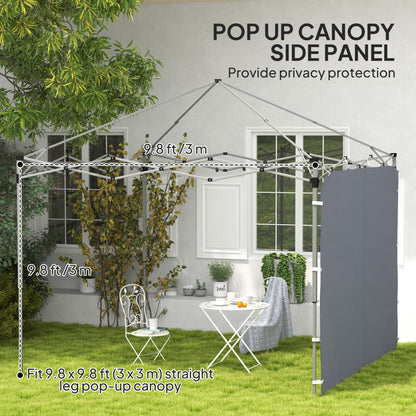 Outsunny 195 x 295cm Replacement Gazebo Sidewall - Grey / Green / Black / Beige