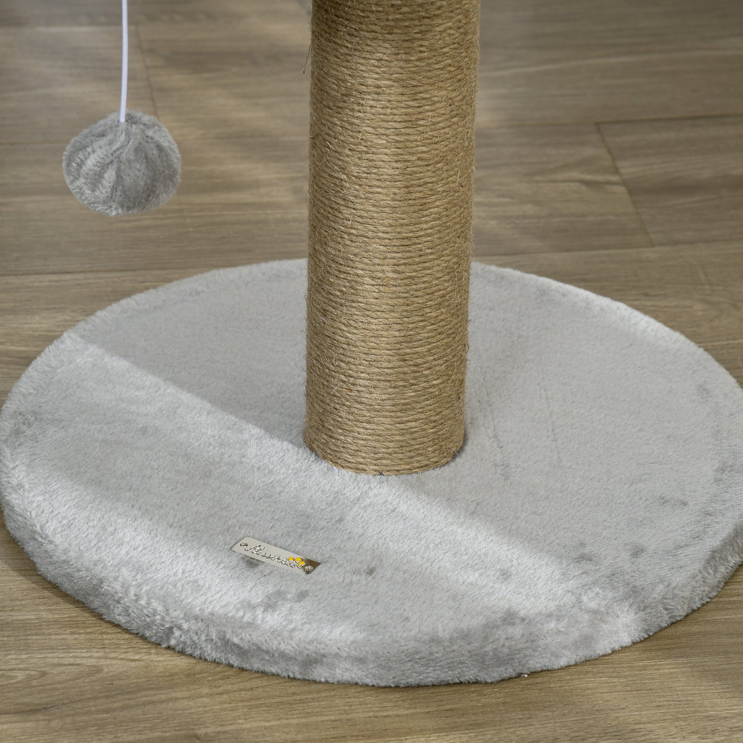 PawHut Cat Tree Tower with Scratching Posts, Grey Or White