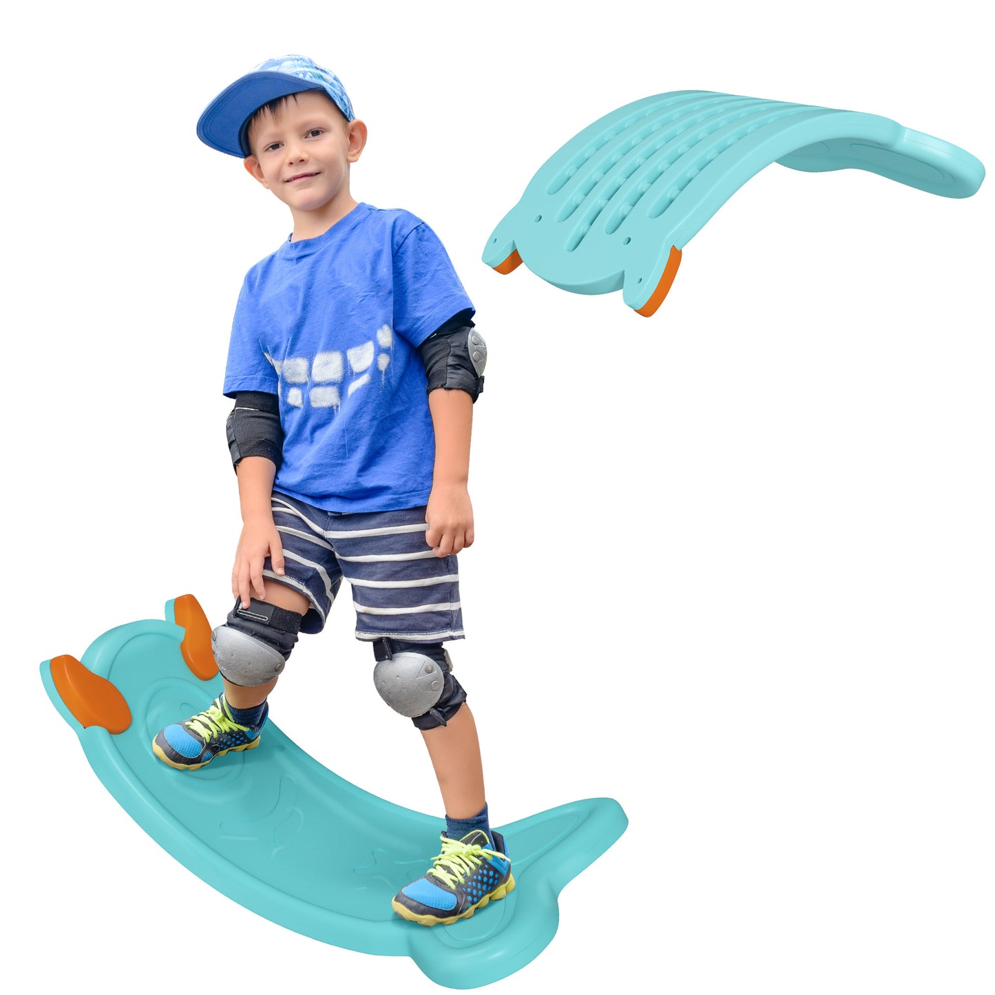 AIYAPLAY Balance Board for Kids Balance Training & Sensory Play, Yellow / Light Blue / Pink