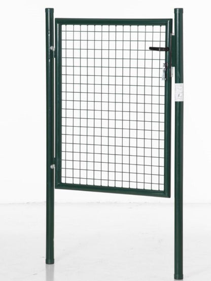 Green Steel Garden Gate with Lock and 3 Keys 97 x 150cm, Green
