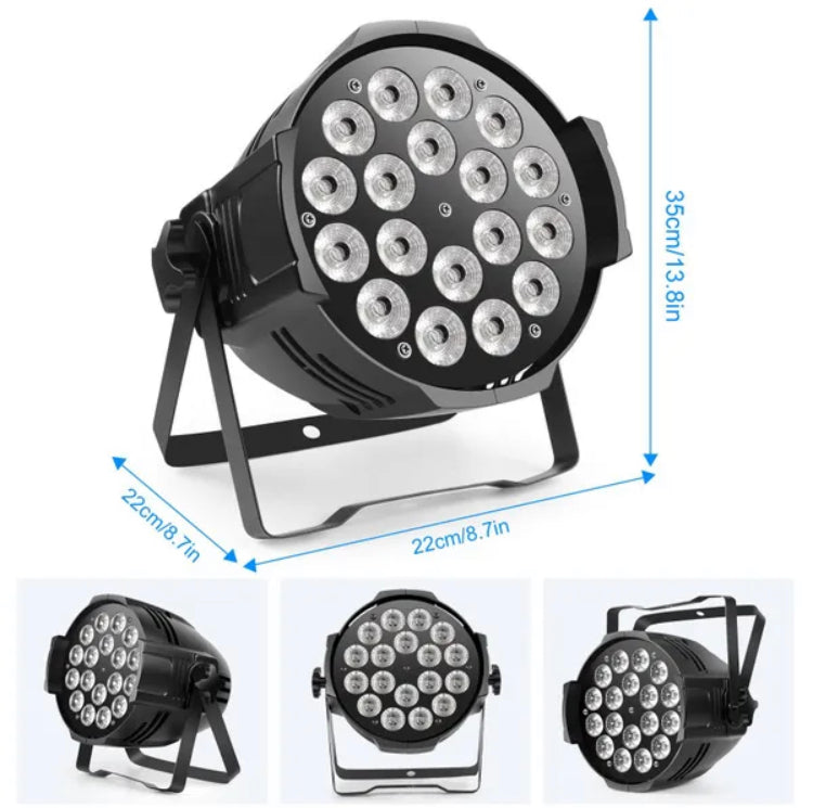 RGBW 4 In 1 Stage Light 18 LED Per CAN DMX512 270W Rave Clubbing Disco Show DJ Party Metal