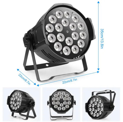 RGBW 4 In 1 Stage Light 18 LED Per CAN DMX512 270W Rave Clubbing Disco Show DJ Party Metal
