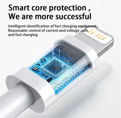 USB-C to Lightning Fast Charge Cable 1.5m | PD 20W | Nylon Braided | iPhone iPad iMac MacBook | 5 Colours