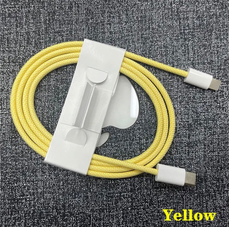 USB-C to Lightning Fast Charge Cable 1.5m | PD 20W | Nylon Braided | iPhone iPad iMac MacBook | 5 Colours